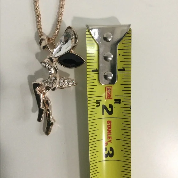 Betsy Johnson Gold tone Fairy Pendant Necklace 🧚♀️ - Picture 8 of 12